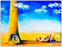 Der Turm, 2014 | Öl auf Leinwand | 60 x 90 cm
